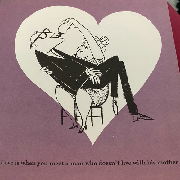 Vintage Book “Love is when you meet a man who doesn’t live with their mother” - Picture 4 of 14
